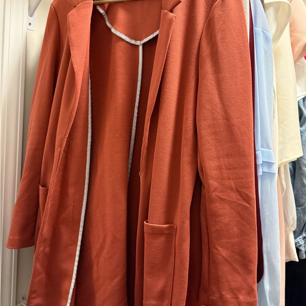 Jules & Leopold Rust Orange Women's Coat